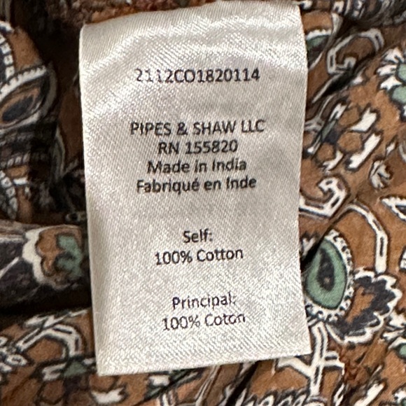 Veronica Beard Brown Floral Ruched Long-Sleeve Mini Dress - Picture 7 of 7